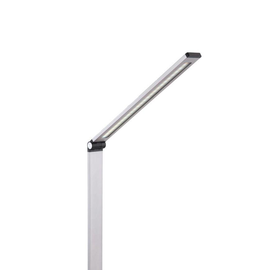LED Stolní lampa s bezdrátovou nabíječkou LED/10W/230V 3000/4000/4500/5000/6000K matný chrom