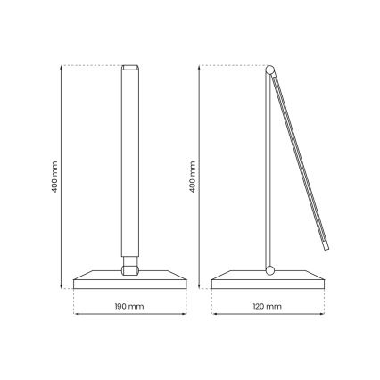 LED Stolní lampa s bezdrátovým nabíjením VARIO LED/5W/230V 3000-6000K bílá