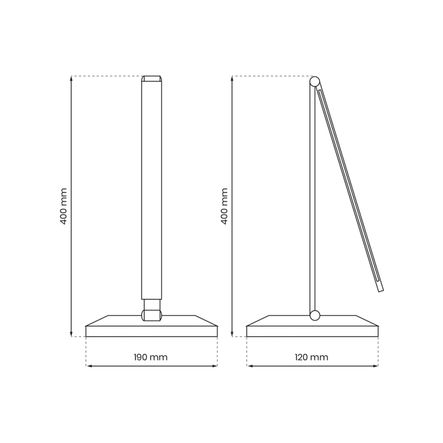LED Stolní lampa s bezdrátovým nabíjením VARIO LED/5W/230V 3000-6000K černá