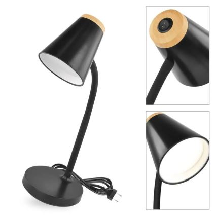 LED Stolní lampa TARA LED/4,5W/230V 4000K černá