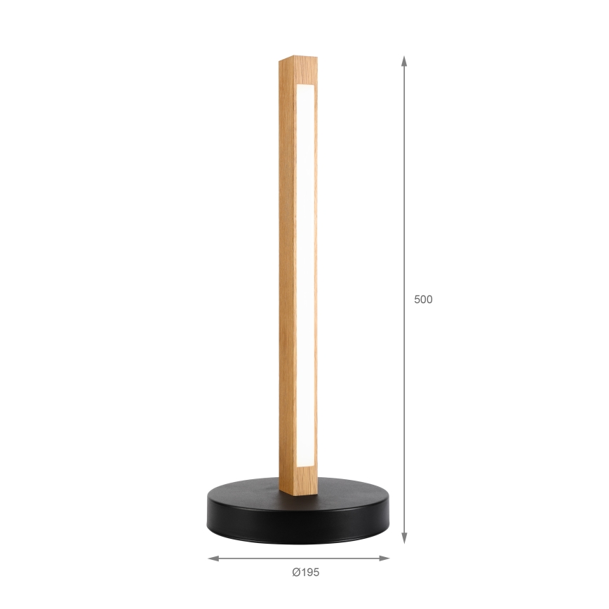 LED Stolní lampa VERDE LED/10W/230V 3000K dub/černá