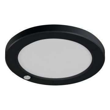 LED Stropní/podhledové svítidlo se senzorem pohybu 2v1 ERGA LED/17W/230V 3000/4000/6500K černá