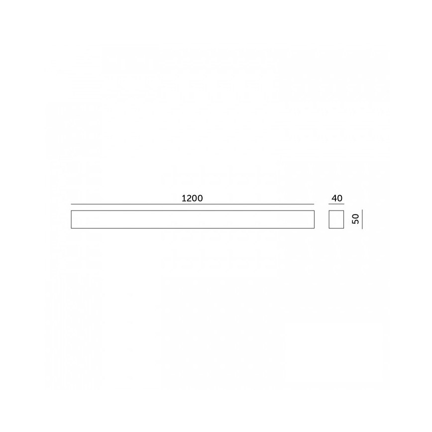 LED Stropní přisazené závěsné svítidlo KOLINE LED/40W/230V 3000/4000/6500K 120 cm bílá