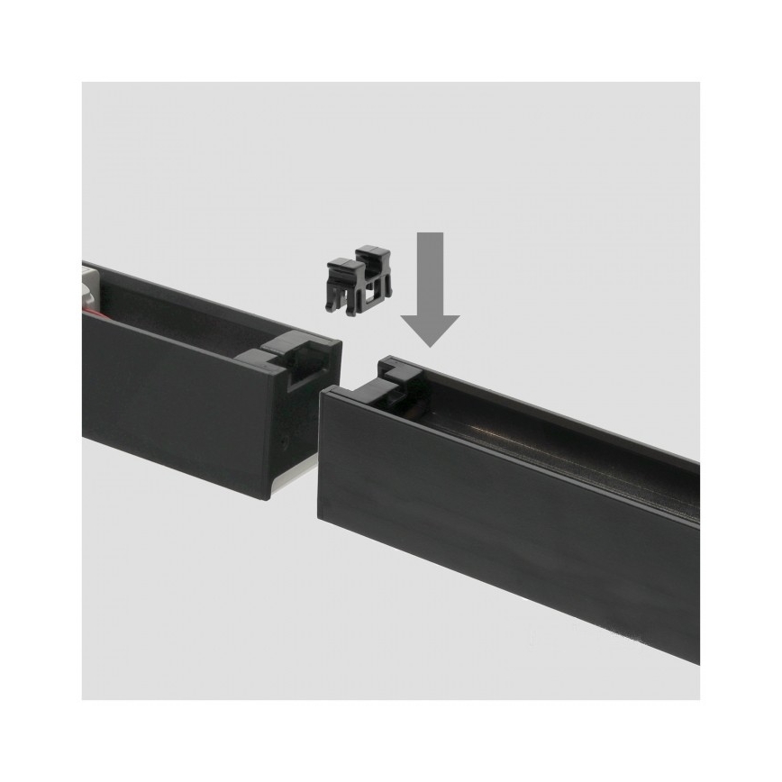 LED Stropní přisazené závěsné svítidlo KOLINE LED/40W/230V 3000/4000/6500K 120 cm černá
