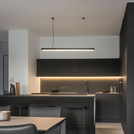 LED Stropní přisazené závěsné svítidlo CYNIDECO LED/30W/230V 4000K černá