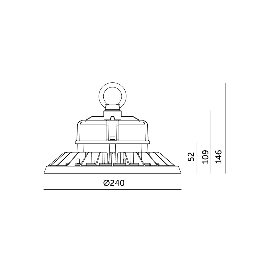 LED Stropní průmyslové svítidlo RIO PRO HIGHBAY LED/100W/230V 4000K IP65