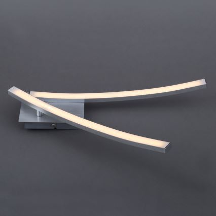 LED Stropní svítidlo 2xLED/6W/230V 3000K matný chrom