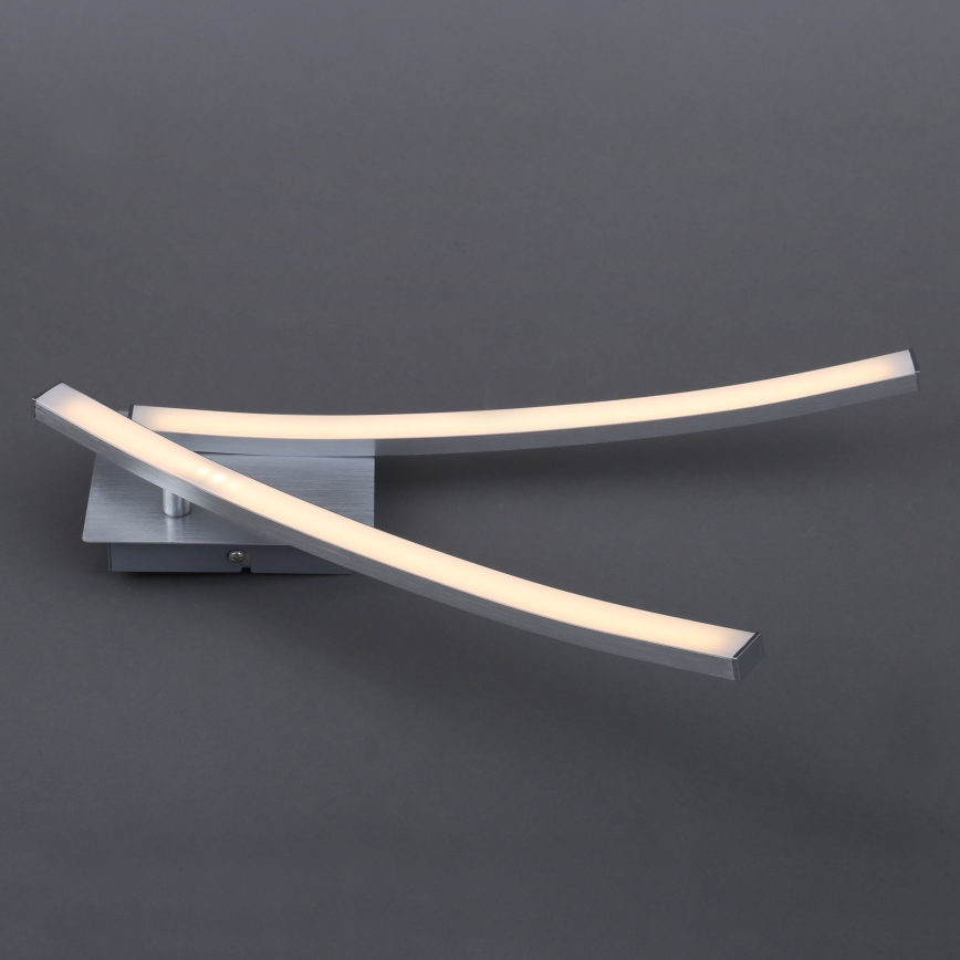 LED Stropní svítidlo 2xLED/6W/230V 3000K matný chrom