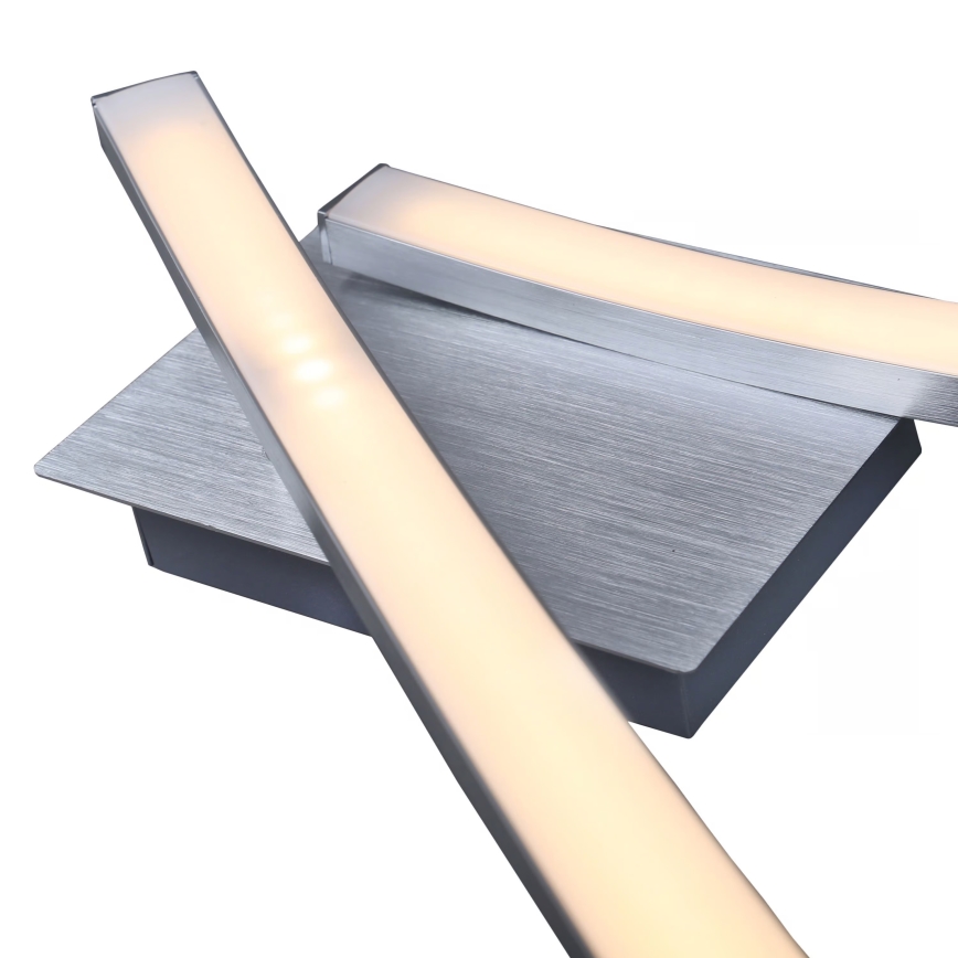 LED Stropní svítidlo 2xLED/6W/230V 3000K matný chrom