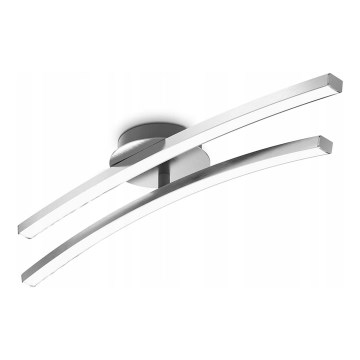LED Stropní svítidlo 2xLED/6W/230V lesklý chrom