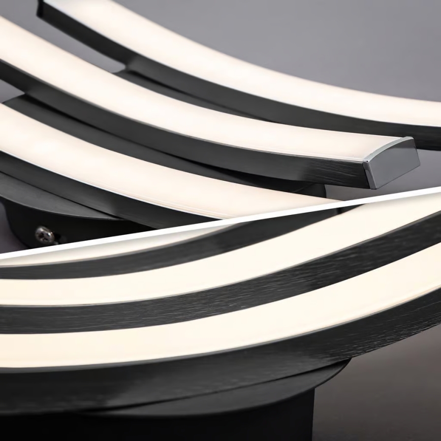 LED Stropní svítidlo 3xLED/6W/230V 2700K černá