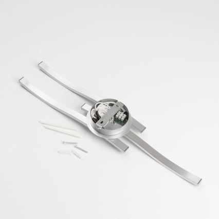 LED Stropní svítidlo 3xLED/6W/230V 3000K stříbrná