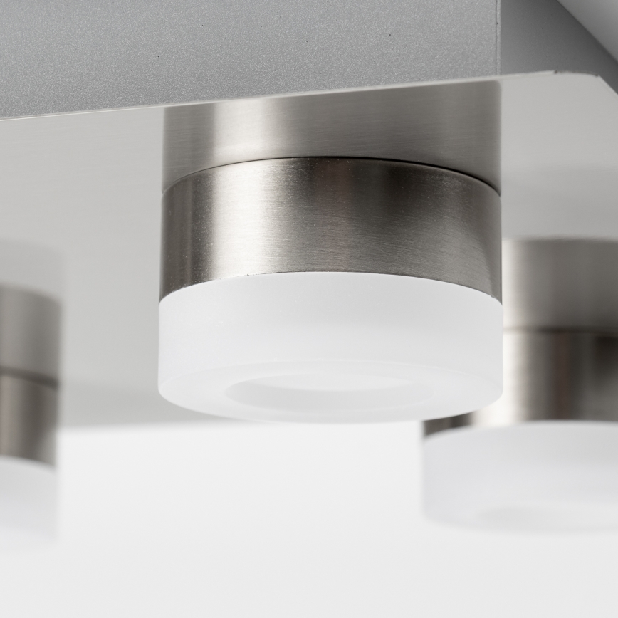 LED Stropní svítidlo 4xLED/4W/230V matný chrom