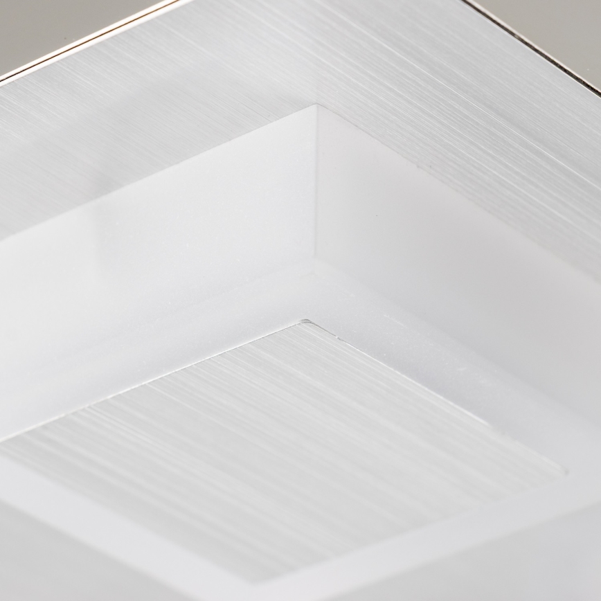 LED Stropní svítidlo 4xLED/5W/230V 3000K 28x28 cm matný chrom