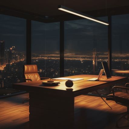 LED Stropní svítidlo ALLDAY BASIC LED/20/30/40W/230V 2700/4000/6000K 120 cm černá