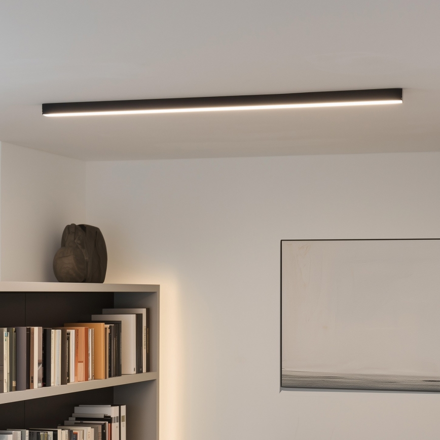 LED Stropní svítidlo ALLDAY BASIC LED/20/30/40W/230V 2700/4000/6000K 120 cm černá