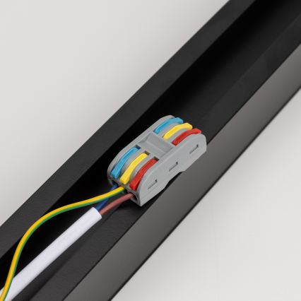 LED Stropní svítidlo ALLDAY BASIC LED/20/30/40W/230V 2700/4000/6000K 120 cm černá