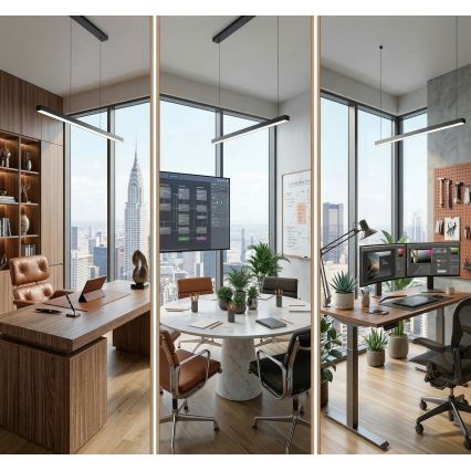 LED Stropní svítidlo ALLDAY BASIC LED/40W/230V 2700/4000/6000K černá