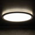 LED Stropní svítidlo AZPO LED/11,8W/230V 3000/4000/6000K pr. 22,5 cm IP54 černá