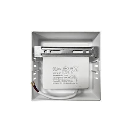 LED Stropní svítidlo BLOCK LED/6W/230V 4000K 12x12 cm bílá