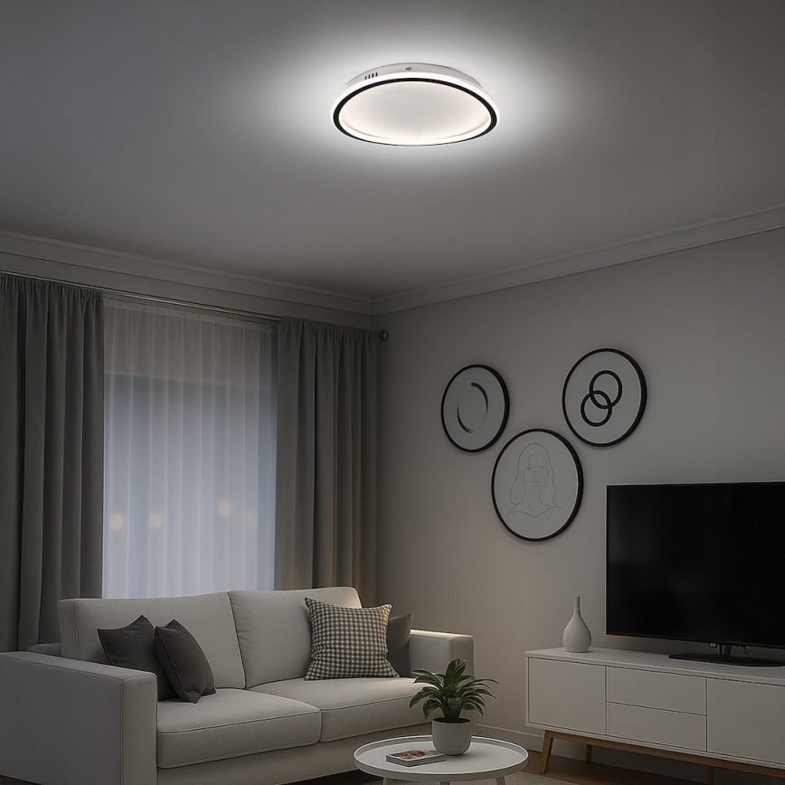 LED Stropní svítidlo CALI LED/30W/230V pr. 40 cm černá