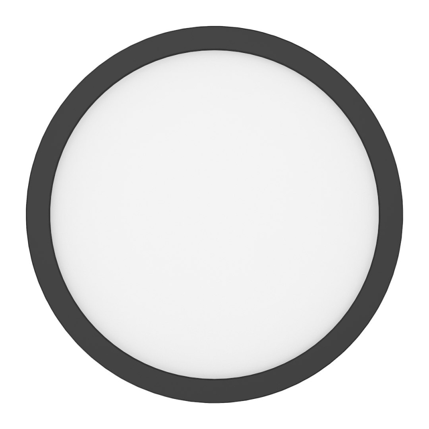 LED Stropní svítidlo EVORA LED/24W/230V 3000/4000/6000K pr. 30 cm černá