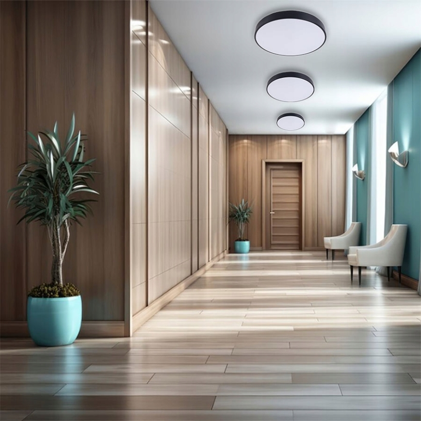 LED Stropní svítidlo FELIZ LED/30W/230V 4000K pr. 30 cm černá