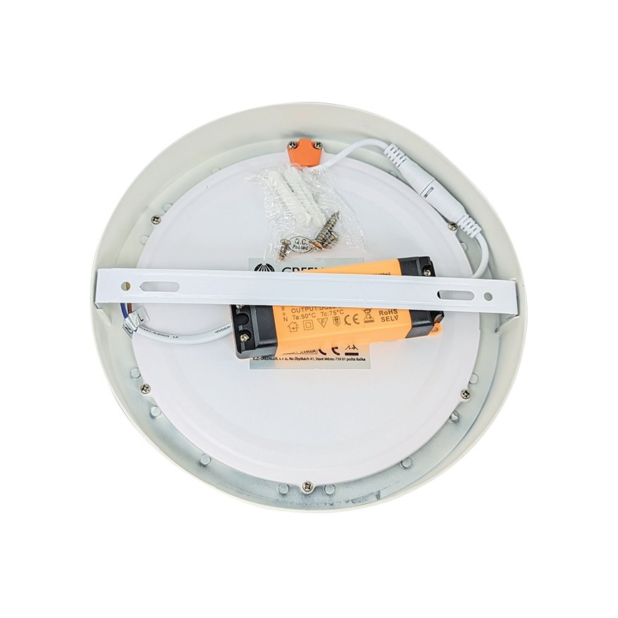 LED Stropní svítidlo FENIX LED/12W/230V 3800K pr. 17 cm sněhově bílá