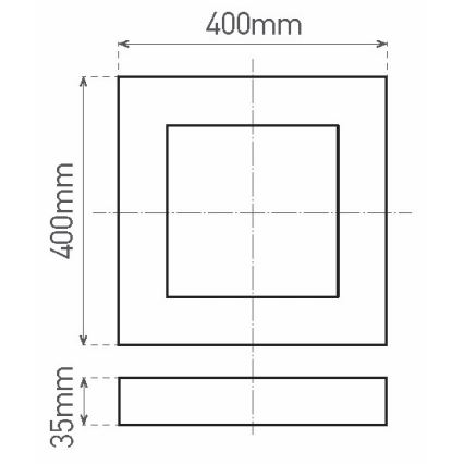 LED Stropní svítidlo FENIX LED/32W/230V 3800K 40 cm bílá