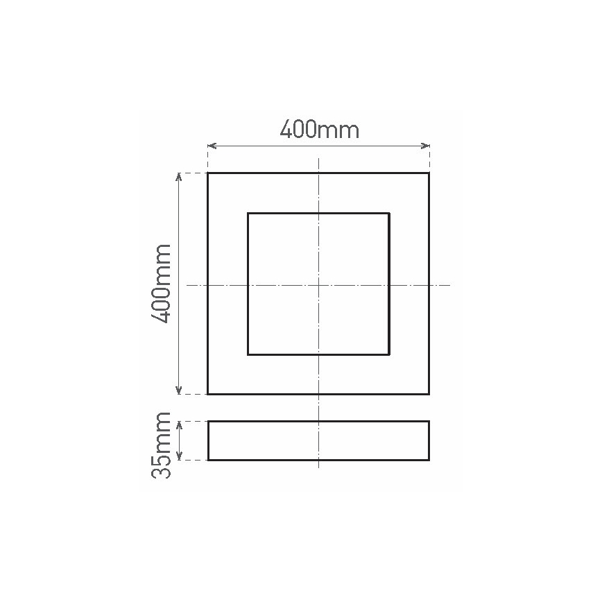LED Stropní svítidlo FENIX LED/32W/230V 3800K 40 cm bílá