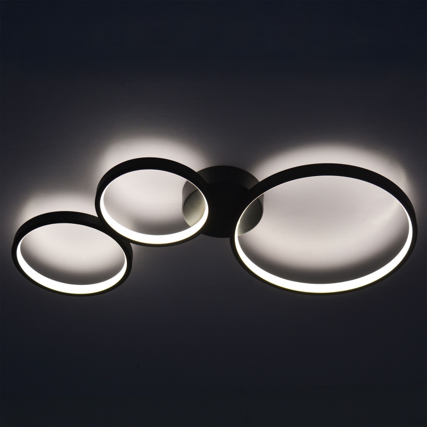 LED Stropní svítidlo FLAMENCO LED/33W/230V 4000K černá