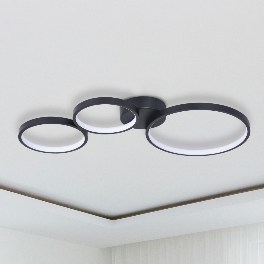 LED Stropní svítidlo FLAMENCO LED/33W/230V 4000K černá