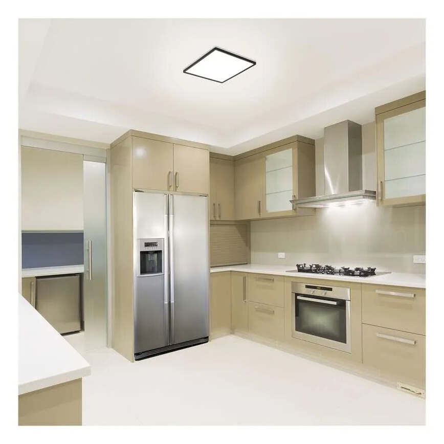 LED Stropní svítidlo FLORI LED/18W/230V 4000K černá 29x29 cm