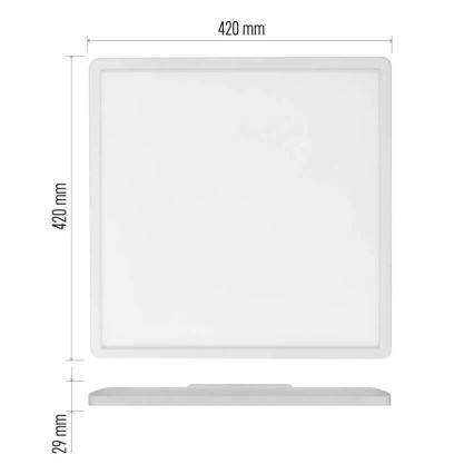 LED Stropní svítidlo FLORI LED/22W/230V 4000K bílá 42x42 cm