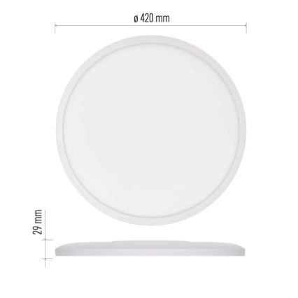 LED Stropní svítidlo FLORI LED/22W/230V 4000K bílá pr. 42 cm