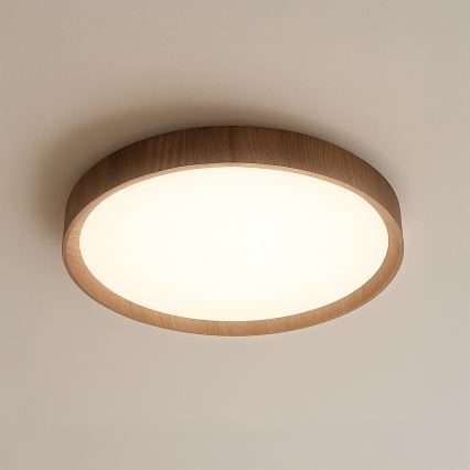 LED Stropní svítidlo FOREST LED/24W/230V pr. 39 cm hnědá
