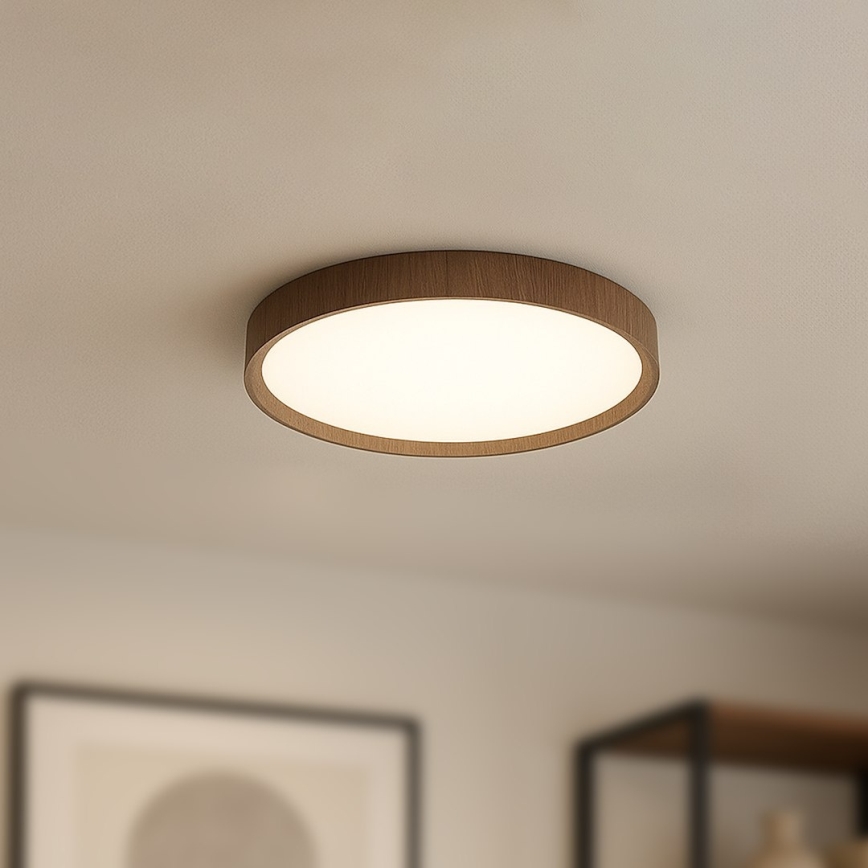 LED Stropní svítidlo FOREST LED/24W/230V pr. 39 cm hnědá