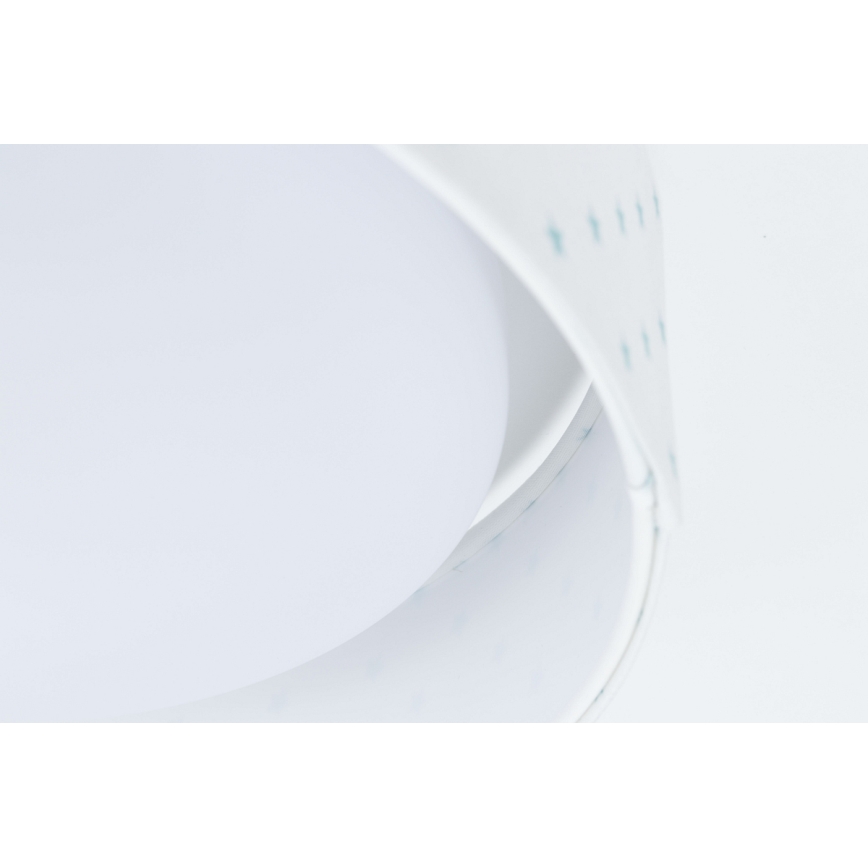 LED Dětské stropní svítidlo GALAXY KIDS LED/24W/230V hvězdičky bílá/tyrkysová