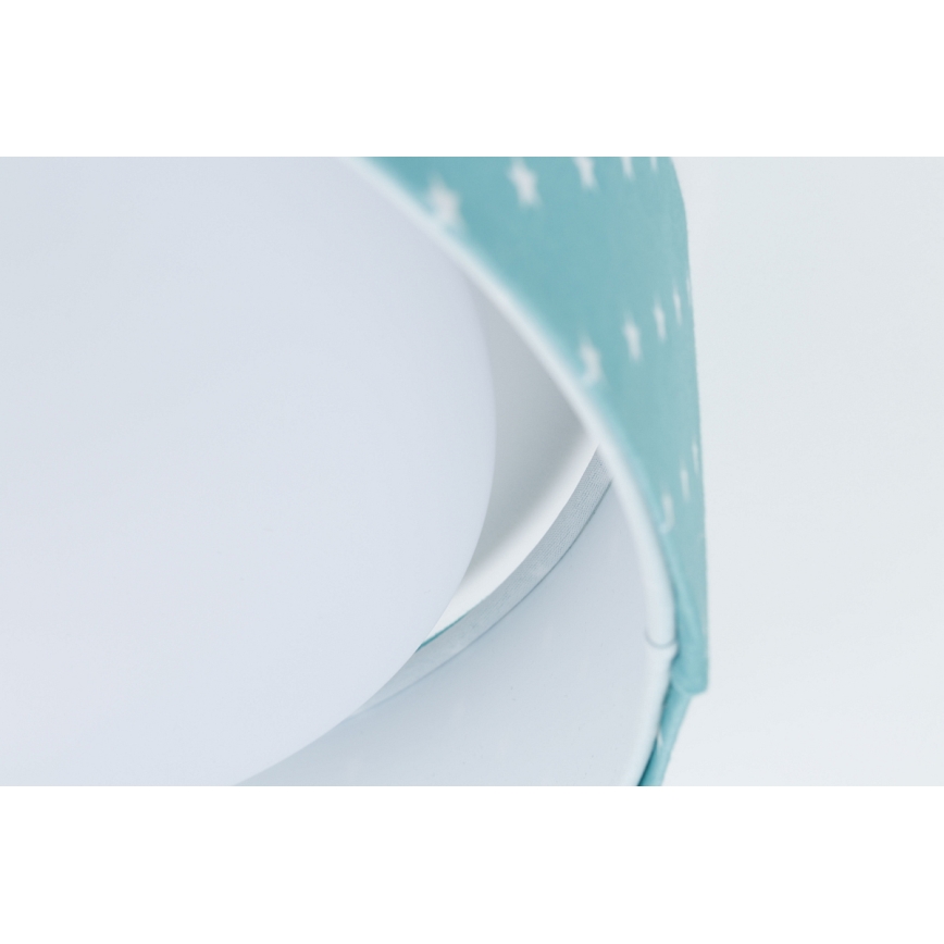 LED Dětské stropní svítidlo GALAXY KIDS LED/24W/230V hvězdičky tyrkysová/bílá