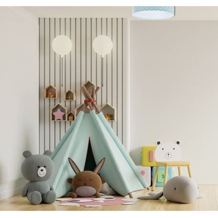 LED Dětské stropní svítidlo GALAXY KIDS LED/24W/230V hvězdičky zelená/bílá