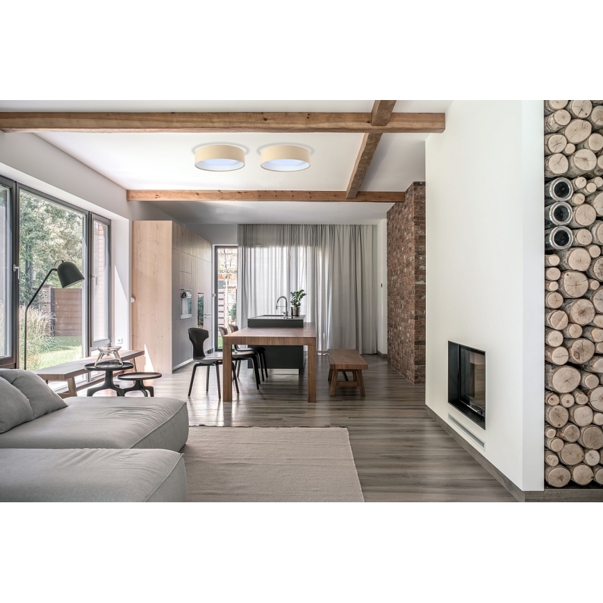 LED Stropní svítidlo GALAXY LED/24W/230V pr. 44 cm béžová/bílá