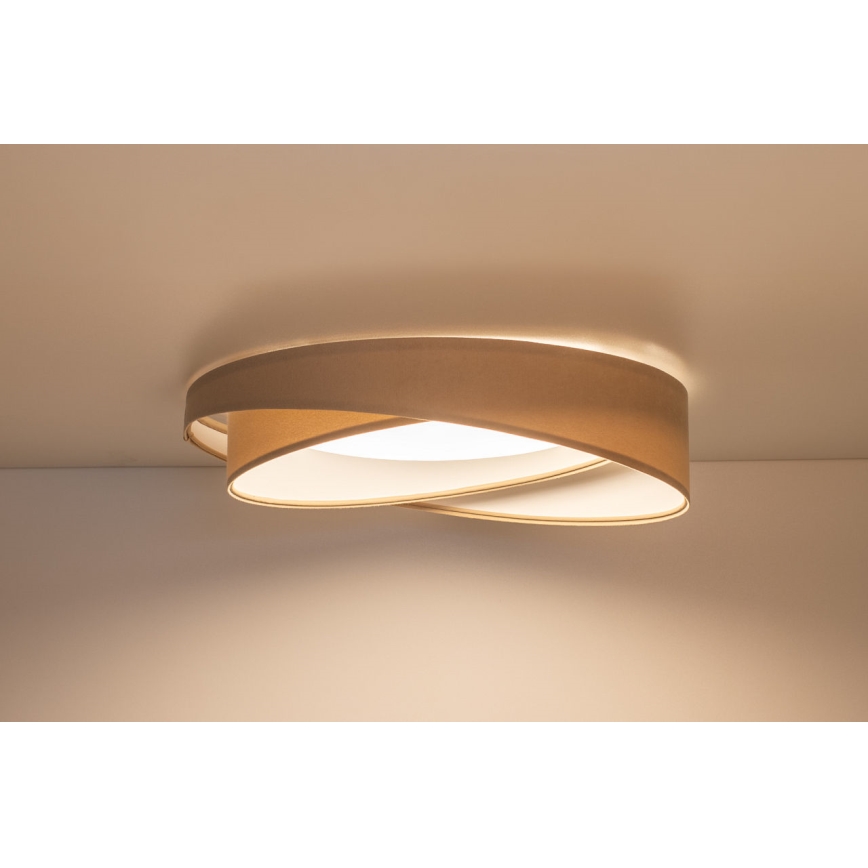 LED Stropní svítidlo GALAXY MODERN LED/24W/230V pr. 55 cm béžová/bílá
