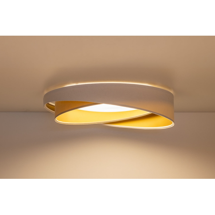 LED Stropní svítidlo GALAXY MODERN LED/24W/230V pr. 55 cm bílá/béžová/zlatá