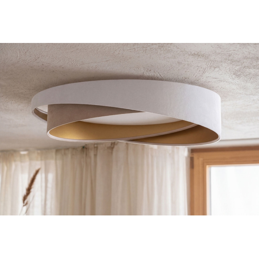 LED Stropní svítidlo GALAXY MODERN LED/24W/230V pr. 55 cm bílá/béžová/zlatá