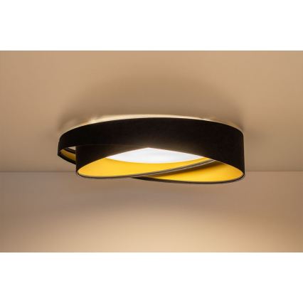 LED Stropní svítidlo GALAXY MODERN LED/24W/230V pr. 55 cm černá/zlatá