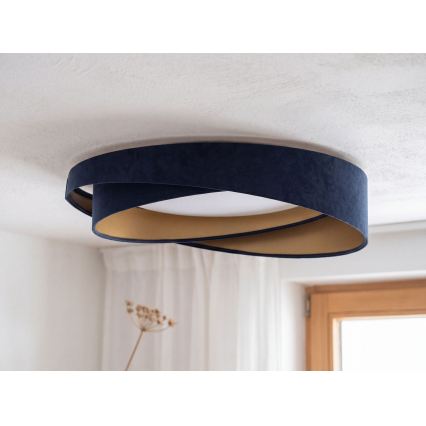 LED Stropní svítidlo GALAXY MODERN LED/24W/230V pr. 55 cm modrá/zlatá