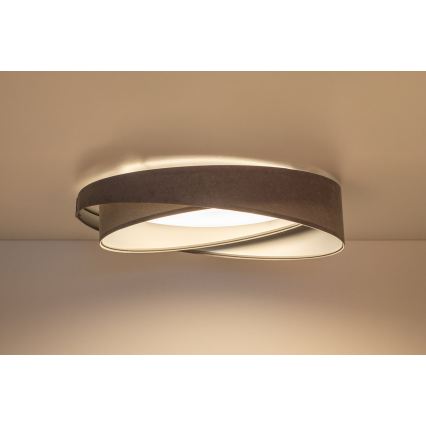 LED Stropní svítidlo GALAXY MODERN LED/24W/230V pr. 55 cm šedá/stříbrná