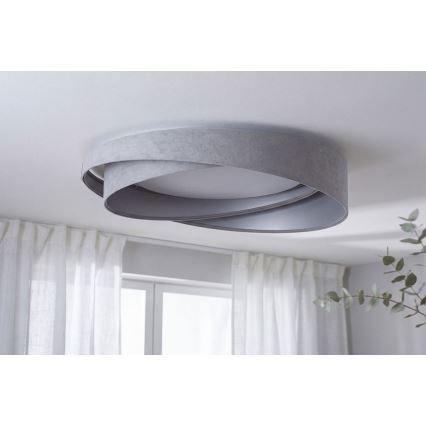LED Stropní svítidlo GALAXY MODERN LED/24W/230V pr. 55 cm šedá/stříbrná