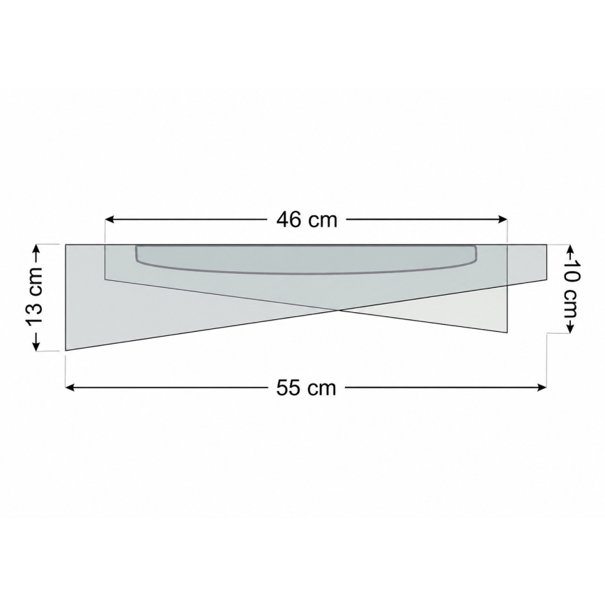 LED Stropní svítidlo GALAXY MODERN LED/24W/230V pr. 55 cm zelená/zlatá