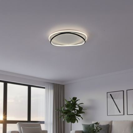 LED Stropní svítidlo HALO LED/38W/230V pr. 50 cm černá
